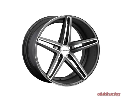 Vossen CV5 Matte Graphite with Machined Face Monoblock Wheel 20x9 5x114.3 38mm CLEARANCE - CV5-0N02